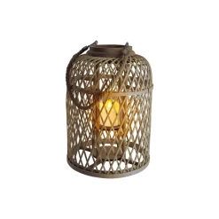 näve Solarlaterne Korbinian 27 x 38 cm braun