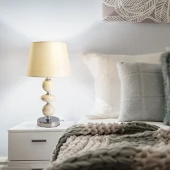 näve Tischleuchte Araga beige