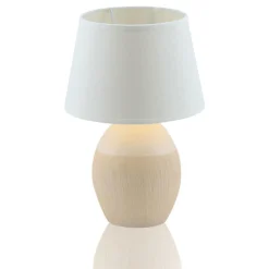 näve Tischleuchte Ceramics bauchig beige