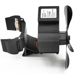 Ofenventilator schwarz 17 x 13 x 18 cm