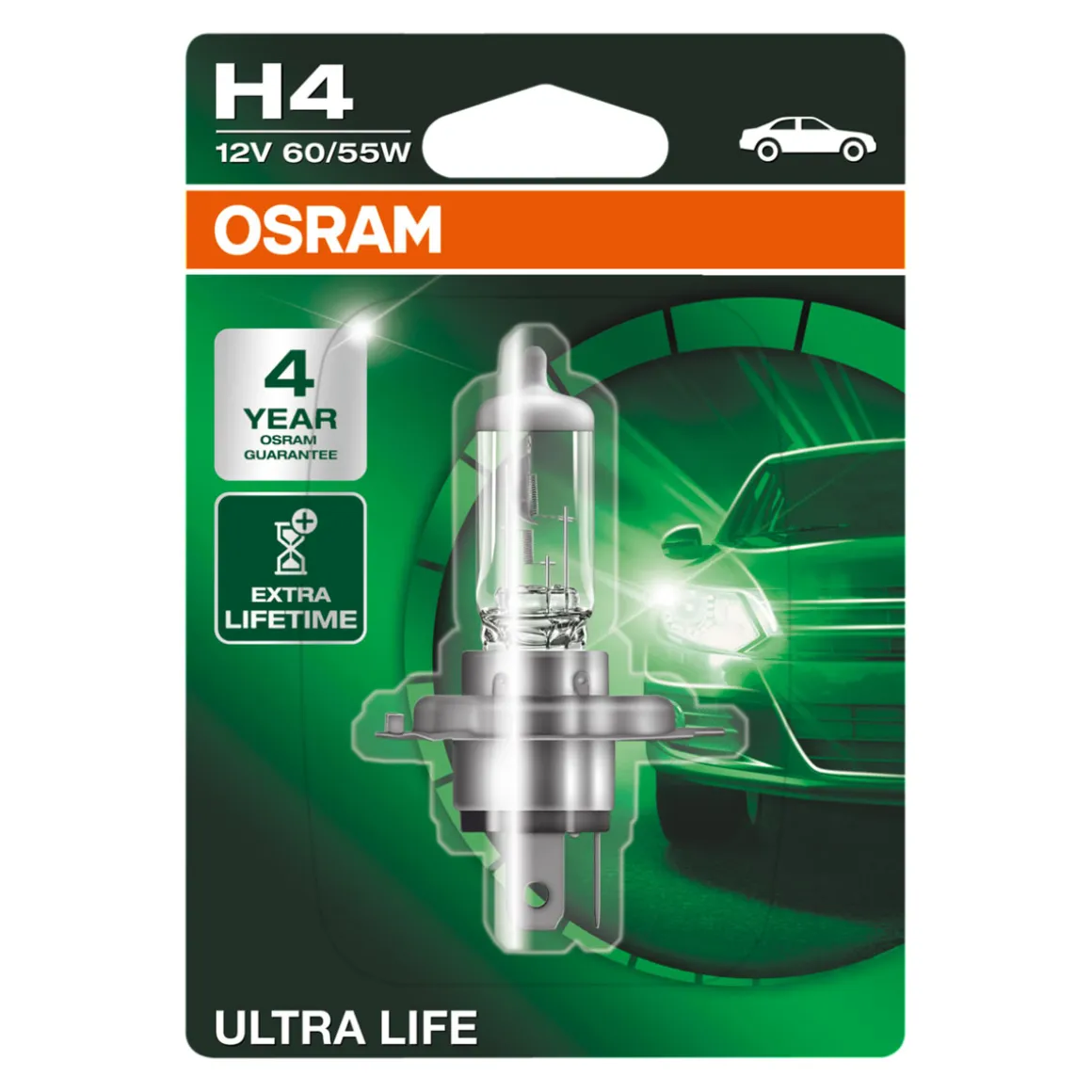 Osram Auto Glühlampe H4 Ultra Life