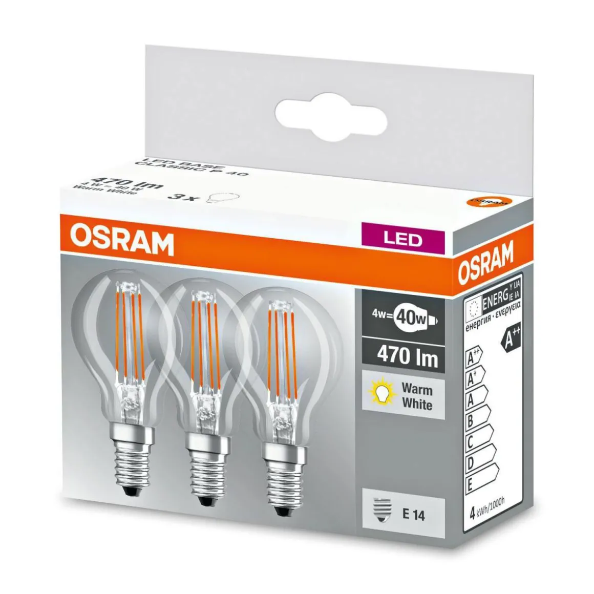 Osram LED Base Classic P 3 Stück