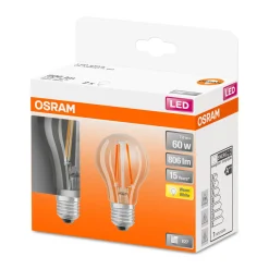 Osram LED-Glühlampe warmweiß 60W 2 Stück