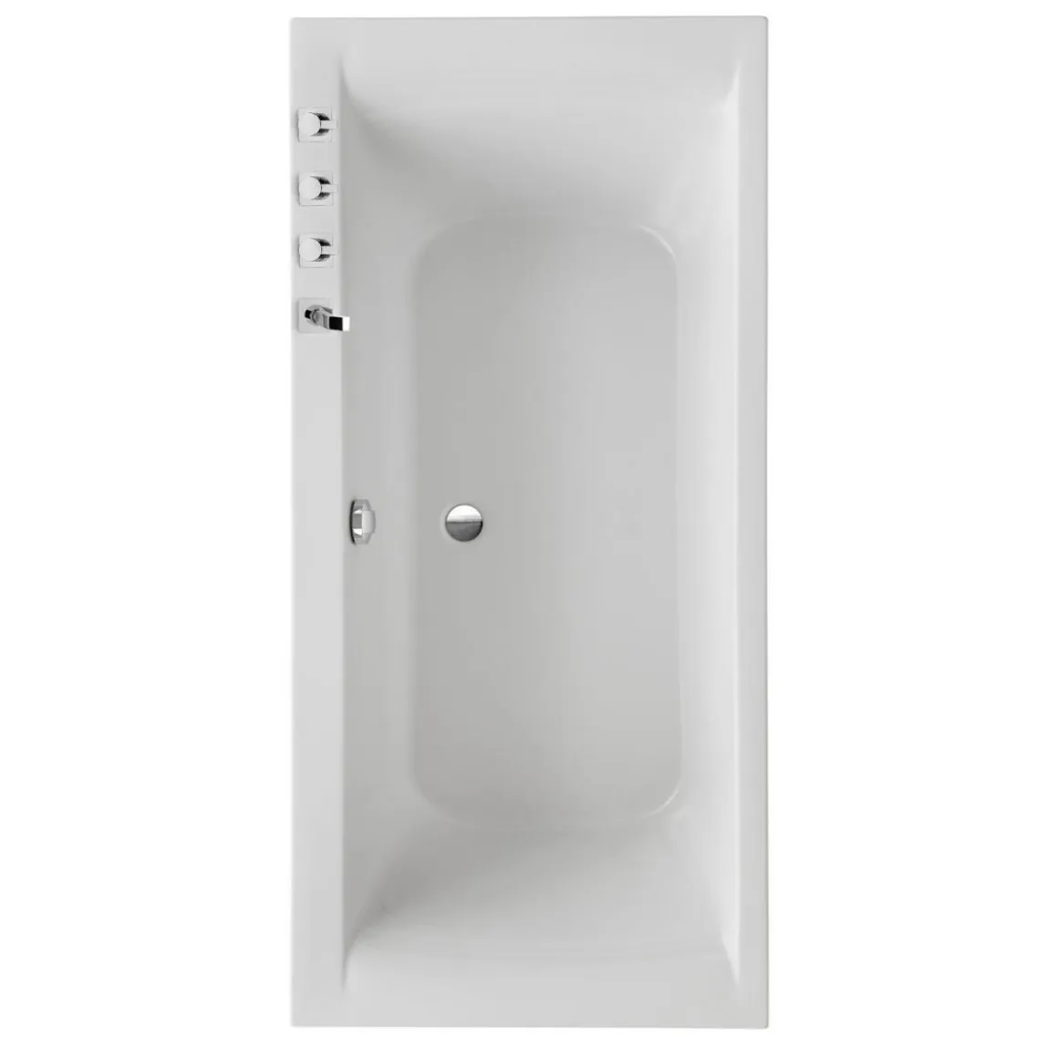 Ottofond Badewanne Rosa 180 x 80 cm weiß