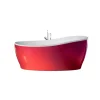 Ottofond Freistehende Badewanne Aviva 180 x 85 cm bordeaux/weiß