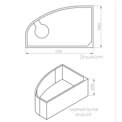 Ottofond Wannenträger zu Loredana Modell B