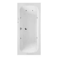 Ottofond Whirlpool-Set Malta 180 x 80 cm weiß/chrom Typ 1