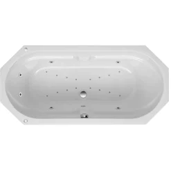 Ottofond Whirlpool-Set Sicilia 170 x 75 cm weiß/chrom Typ 3