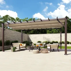 Paragon Outdoor Outdoor Pergola Florida 1116 350x505x236cm Dunkelbraun