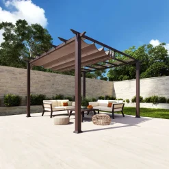 Paragon Outdoor Outdoor Pergola Florida 1111 350x350x235cm Dunkelbraun