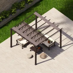 Paragon Outdoor Outdoor Pergola Florida 1111 350x350x235cm Dunkelbraun