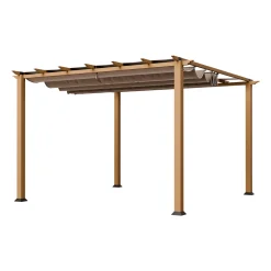 Paragon Outdoor Outdoor Pergola Florida 1111 350x350x235cm Holzoptik
