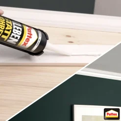 Pattex Montagekleber Kleben statt Bohren Innen und Außen 450 g