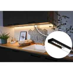 Paulmann Base Profil 1 m mit weißem Diffusor eloxiert