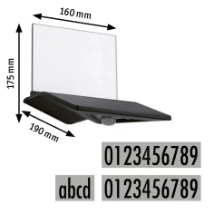 Paulmann Outdoor Solar bel. Hausnummer Yoko IP44 3000K 150lm Bewegungsmelder Anthrazit