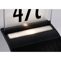 Paulmann Outdoor Solar bel. Hausnummer Yoko IP44 3000K 150lm Bewegungsmelder Anthrazit