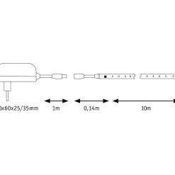 Paulmann Set Motion SimpLED 17 Watt 10 m beschichtet inkl Farbwechselfunktion