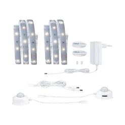 Paulmann Strip Set Night Comfort MaxLED 250 für Doppelbett 1 m 2 x 4 Watt silber