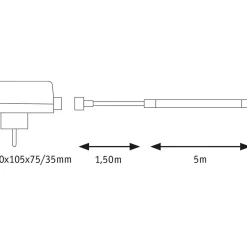 Paulmann Strip Set SimpLED 5 m 20 Watt warmweiß beschichtet Outdoor