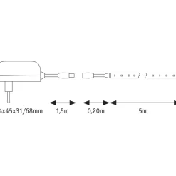 Paulmann Strip Set SimpLED 17 Watt 5 m Tageslichtweiß beschichtet