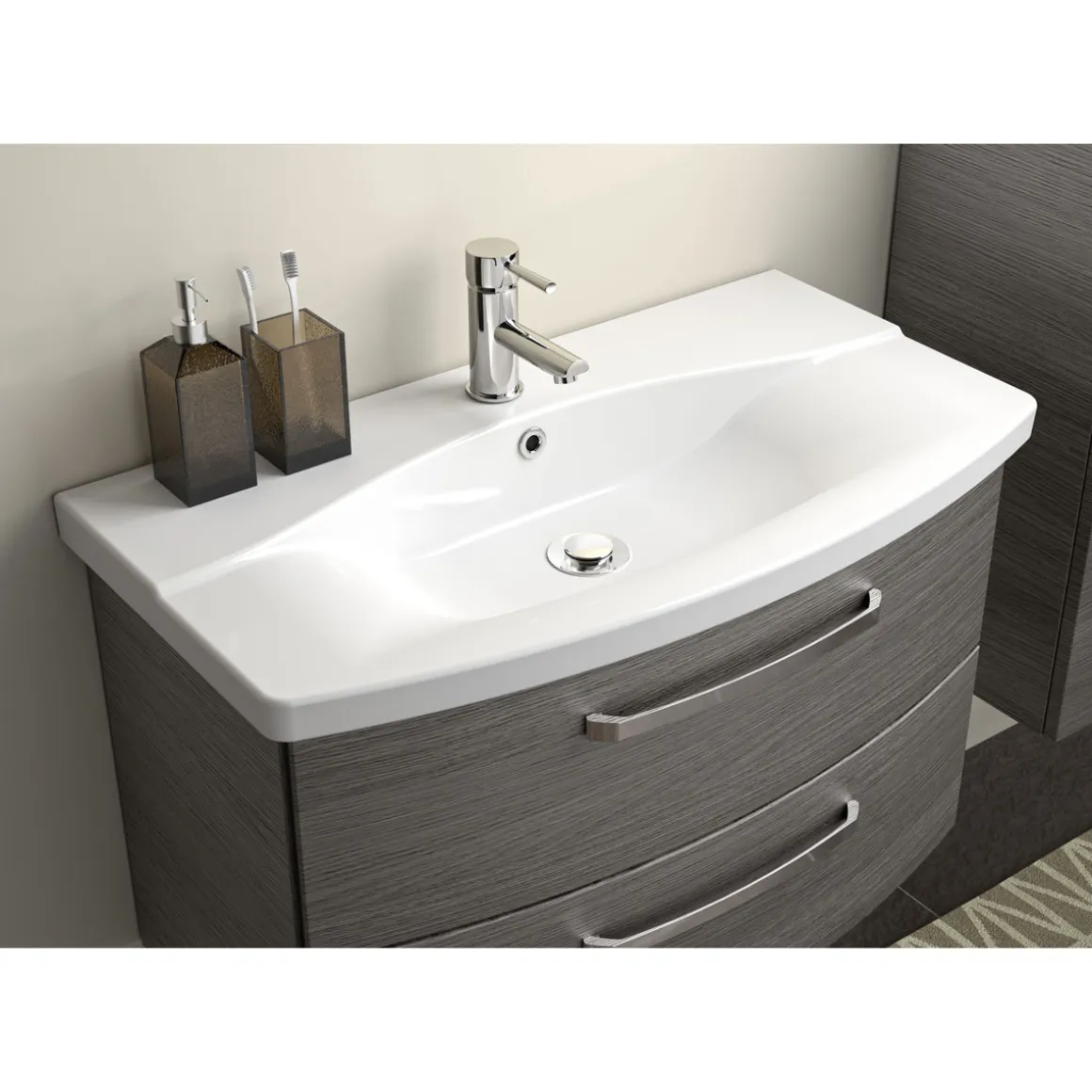 Pelipal Keramikwaschtisch Asti weiß halbrund