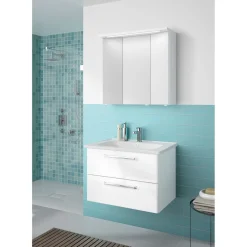 Pelipal Keramikwaschtisch Trentino rechteckig 79 x 2,5 x 51,4 cm