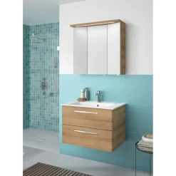 Pelipal Mineralmarmor-Waschtisch Trentino weiß 50 x 77 x 1,5 cm