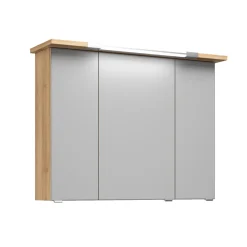 Pelipal Spiegelschrank Trentino Eiche inkl LED-Aufbauleuchte