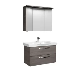 Pelipal Waschtisch Block Trentino grau mit Keramikwaschtisch