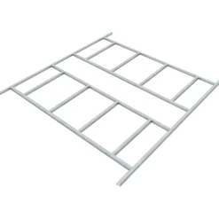 Pergart Bodenfundament „Lübeck 89“, 224x181cm, silber