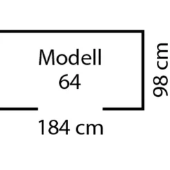 Pergart Gerätehaus Düsseldorf II 1,8m² creme