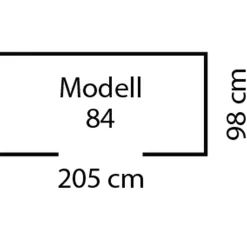Pergart Gerätehaus Leipzig II 2m² anthrazit matt