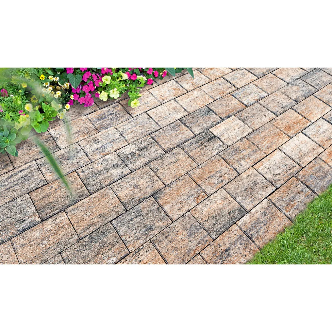 Pflasterstein „Gentle“, Muschelkalk, 20x15x5cm