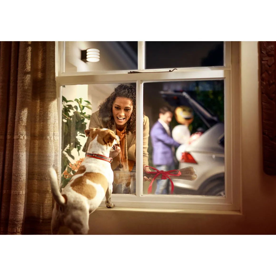 Philips Hue LED-Wandleuchte Lucca anthrazit