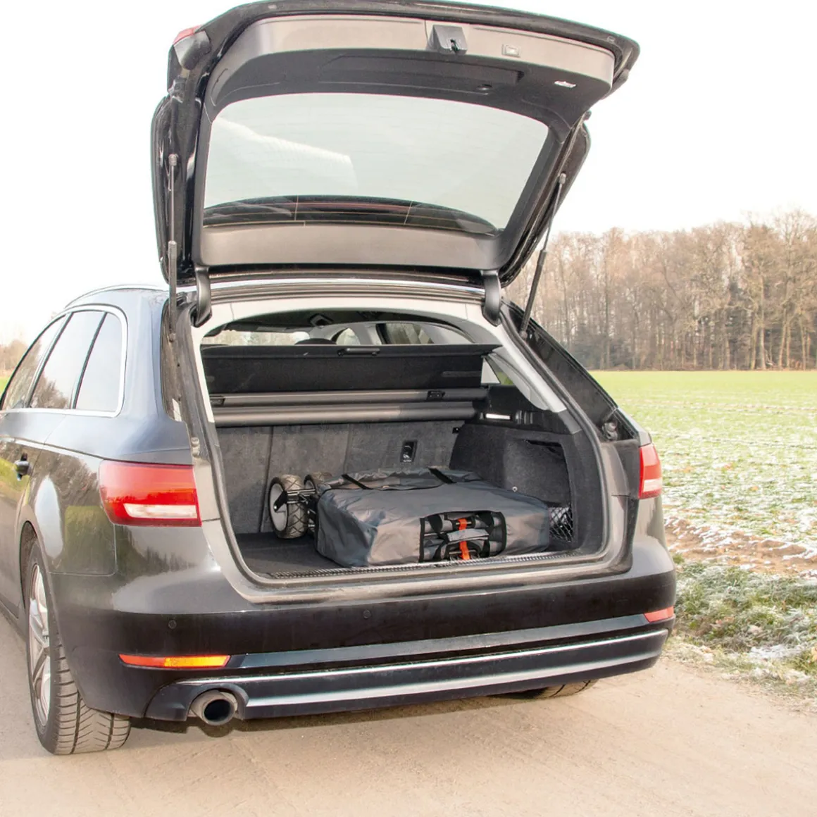 Pinolino Klappbollerwagen Paxi dlx Comfort mit Bremse, marineblau