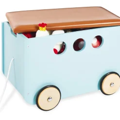 Pinolino Spielzeugkiste mit Rollen Jim, mint