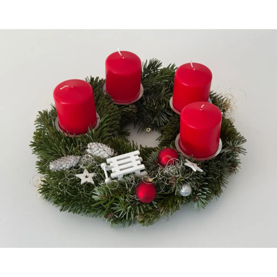 Plantiflor Adventskranz Nordmanntanne 30 cm