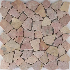 Polymosaik Rosso Verona Marmor 28 x 28 x 0,8 cm