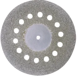 Proxxon Micromot Diamantierte Trennscheibe mit Kühllöchern Durchmesser 38 mm und 1 Träger