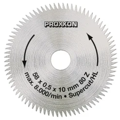 Proxxon Micromot KreissägeblattSuper-Cut 58 mm 80 Zähne