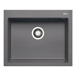 Pyramis Einbauspuele ISTROS 61 x 50 cm 1B Granit Iron Grey