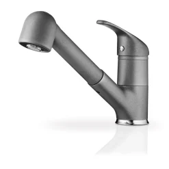 Pyramis Spültischarmatur „Festivo Pyragranite“ Iron grey Geschirrbrause