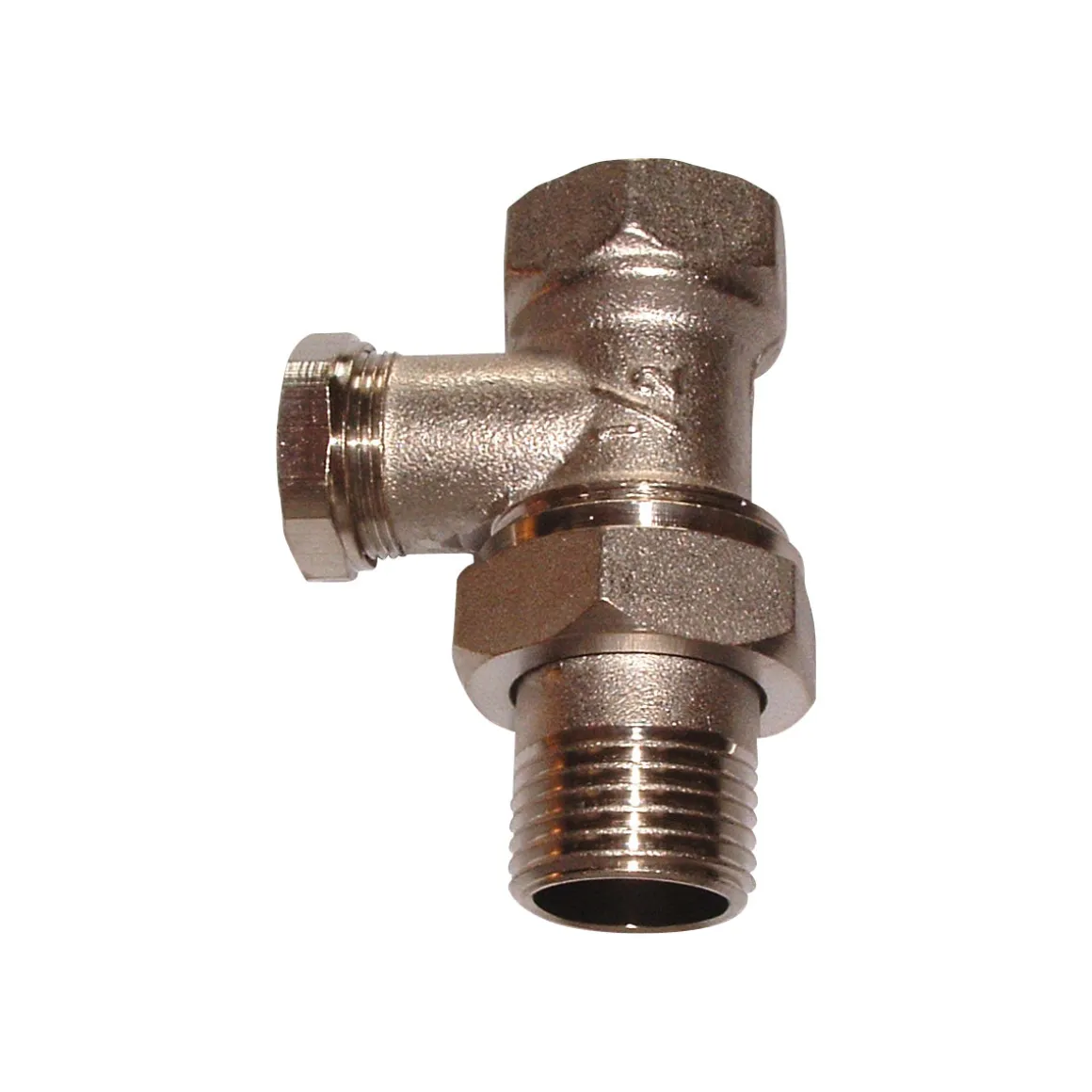 Radiatorverschraubung mit 1/2" Durchgang