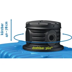 4rain Flachtank Flat M Haus-Premium Paket 12000 L