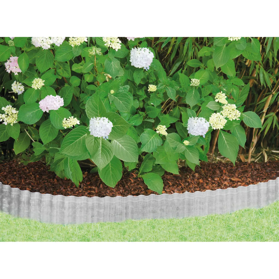 Rasenkante Welle verzinkt 500 x 14 cm