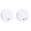 Rauchmelder 2er Set 1-jahres Batterie