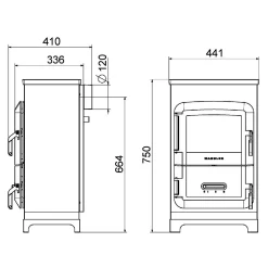 Raumheizer RH 6 F lavendel 6KW mitKochfunktion