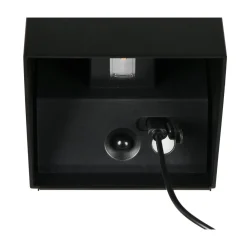 Reality LED Wandleuchte GENIE schwarz eckig