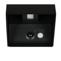 Reality LED Wandleuchte GENIE schwarz eckig