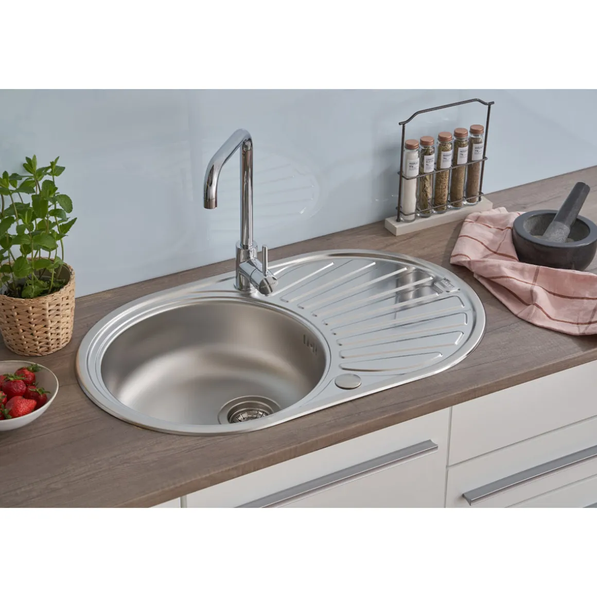 Respekta Edelstahlspüle Cansas